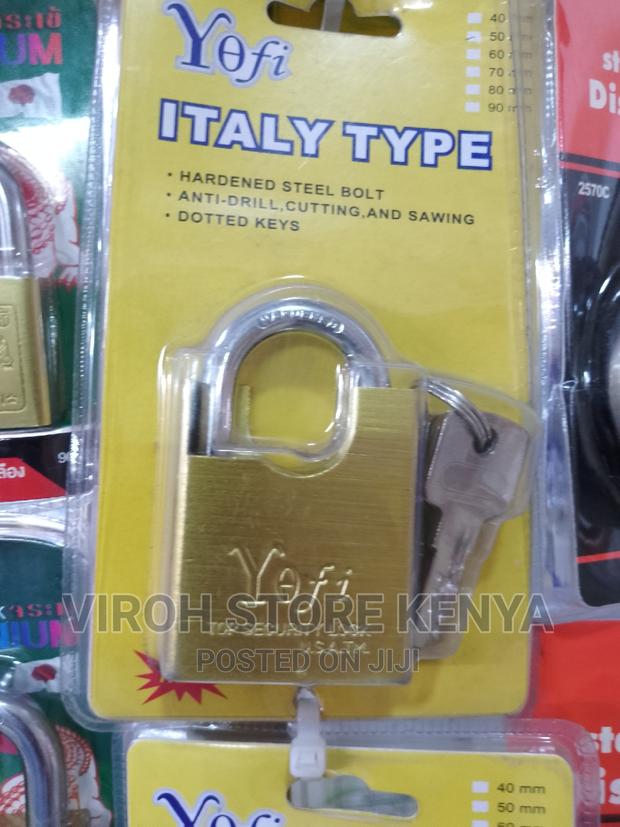 Yofi Italy 50mm Anti-Theft Padlock Dotted Keys