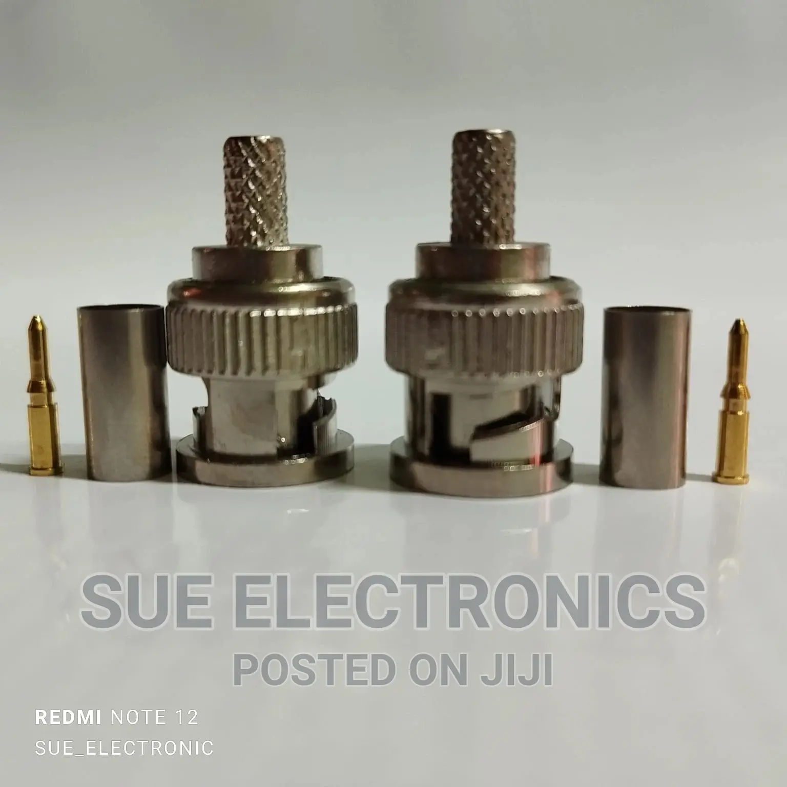 RG-58 BNC Male 3 Piece Crimp Connector