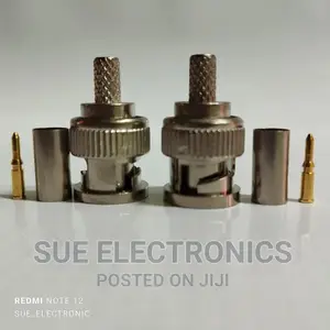 RG-58 BNC Male 3 Piece Crimp Connector