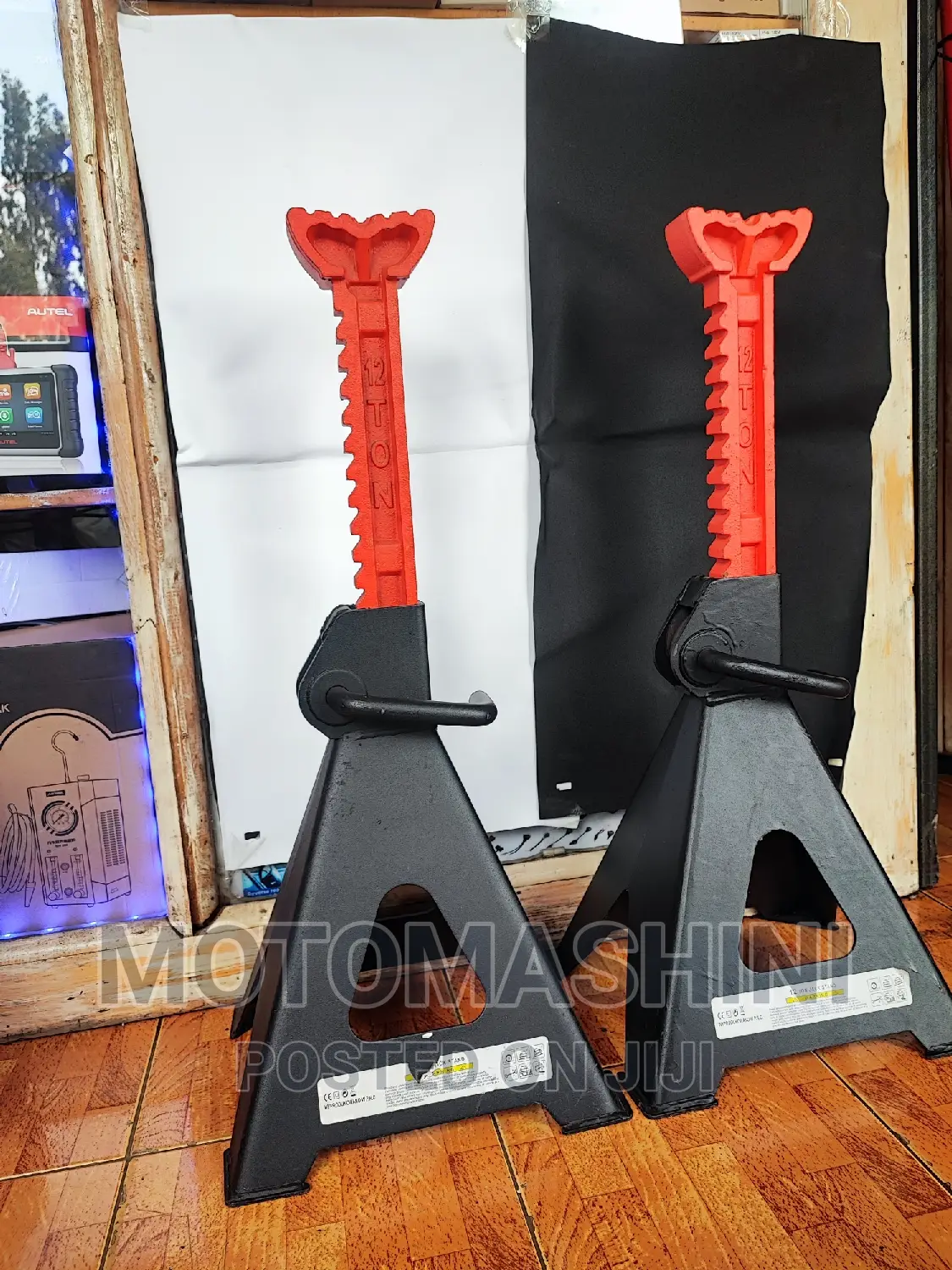 Heavy Duty 12 Ton Vehicle Jack Stands Sold as a Set of 2