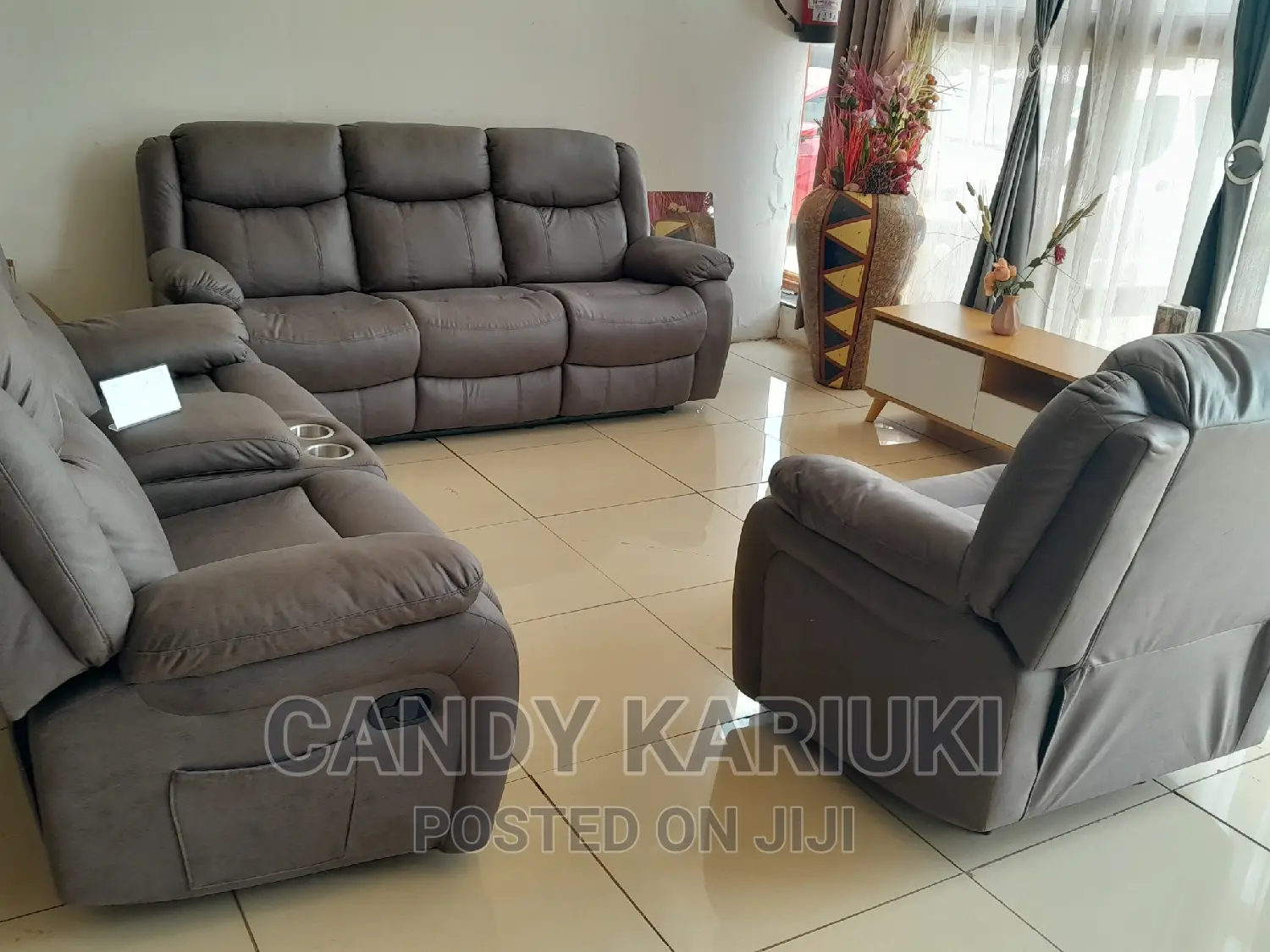 Large Size 6 Seater Recliner Sofa (3+2+1)