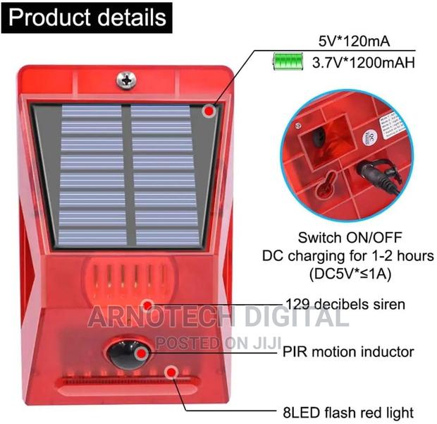 Security Motion Sensor Alarm With Remote Controll - thumbnail 2