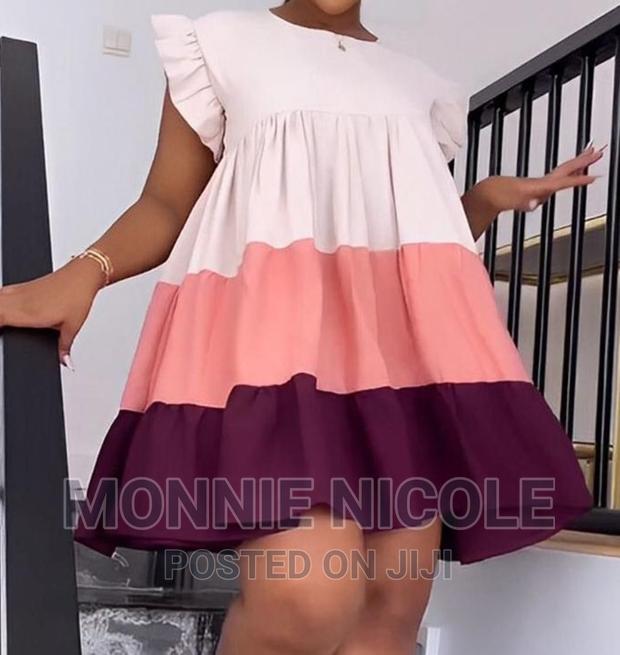 Color-Block Skater Dress