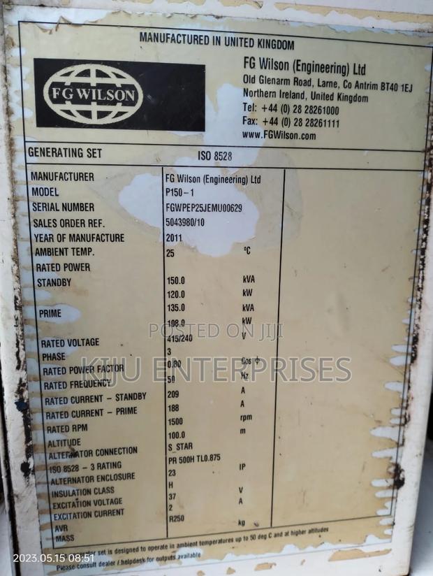 Perkins 150 Kva - thumbnail 3