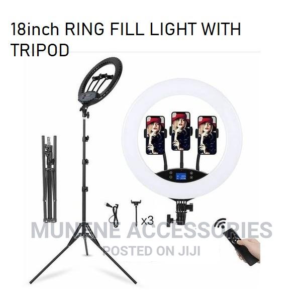 18inch Ringlight 2.1M Tripod -Remote - 3 Phone Holder - thumbnail 2