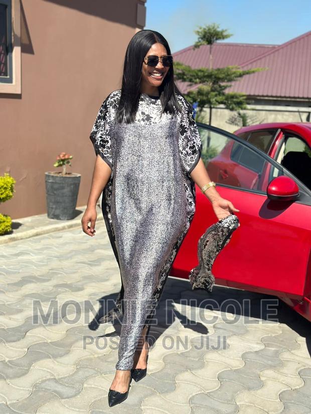 High Quality Silk Dera With Scarf - thumbnail 3