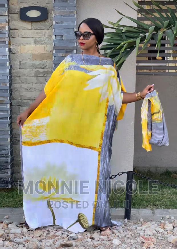 Quality Silk Dera With Scarf - thumbnail 3