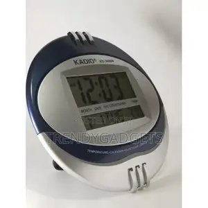 Kadio Digital Wall Clock - Alarm, Date