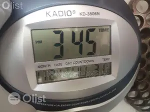 Kadio Digital Wall Clock - Alarm