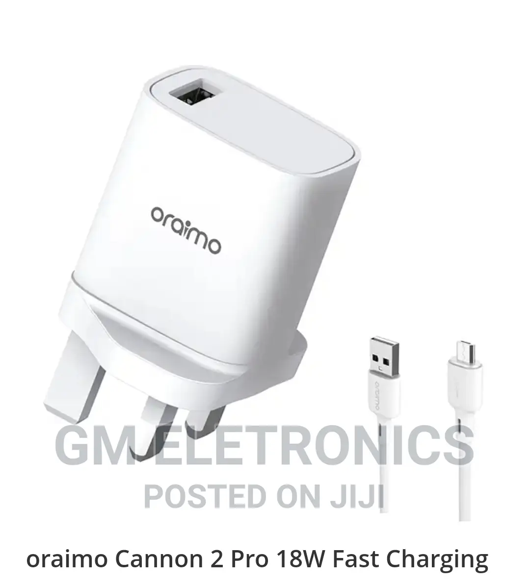 Oraimo Cannon 2 Pro 18w Fast Charger.