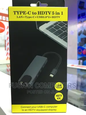 Type-C to HDTV 5 in 1 Multiport Adapter