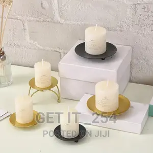 Candle Holder 7cm Diameter. Gold,Black Available