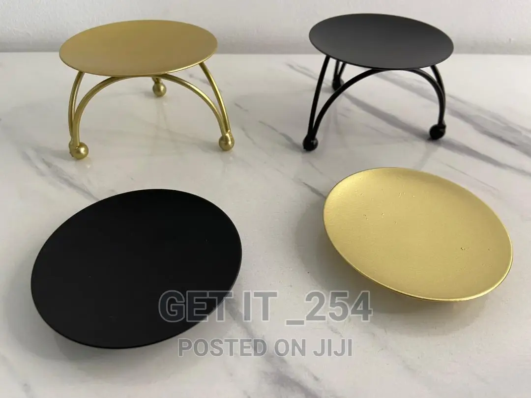 Candle Holder 7cm Diameter. Gold,Black Available