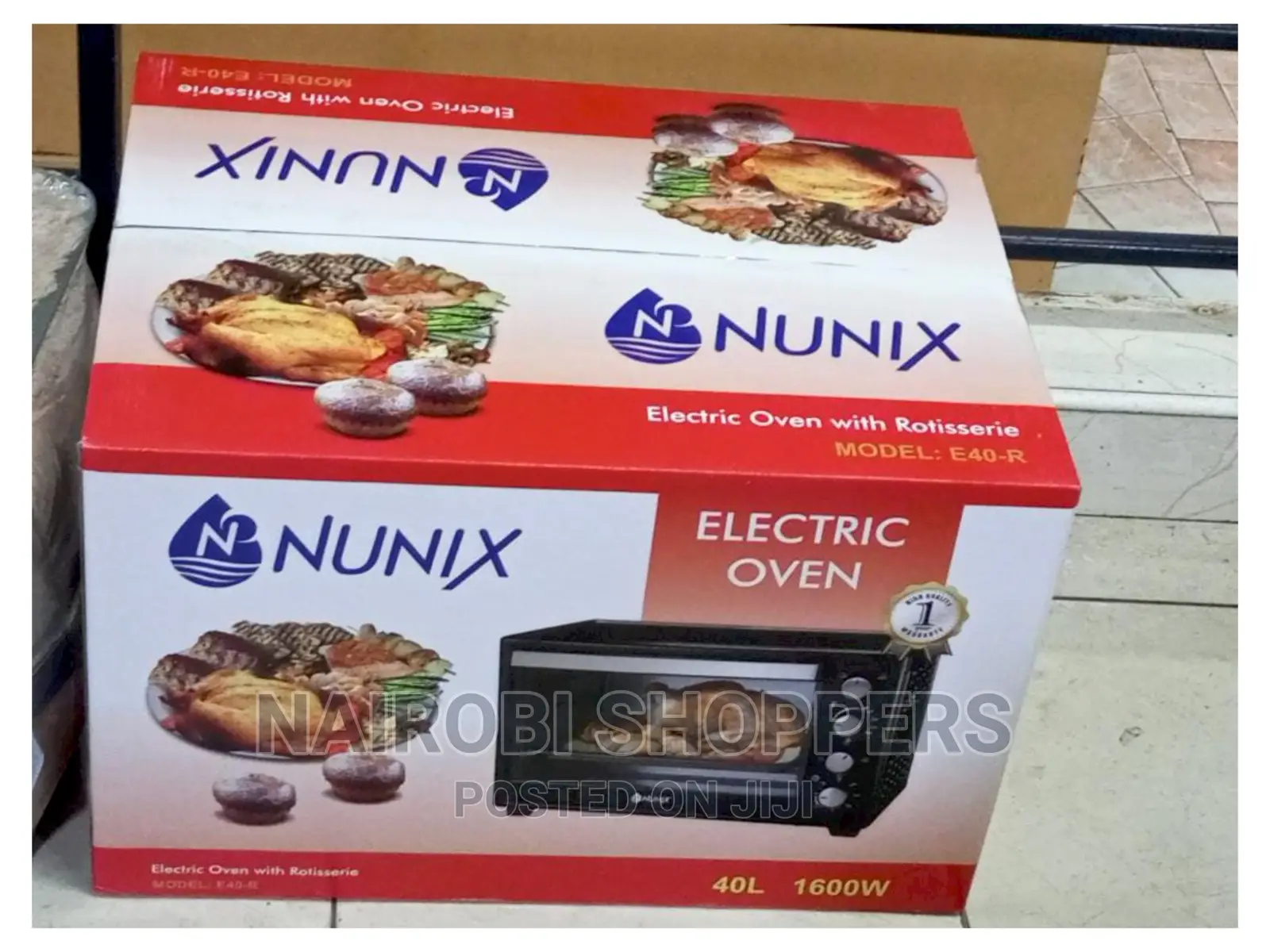 Nunix Electric Oven With Rotisserie 1600watts