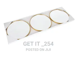 3 in 1 Wall Round Mirrors a Set. 25cm Diameter