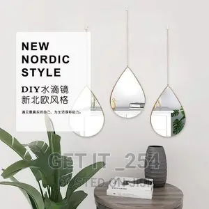 3 in 1 Wall Round Mirrors a Set. 25cm Diameter