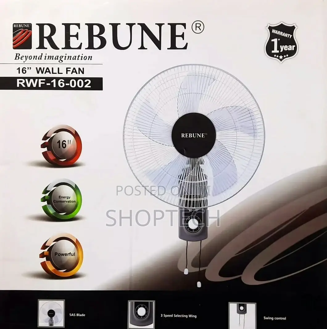 *Rebune Wall Fan 16inch