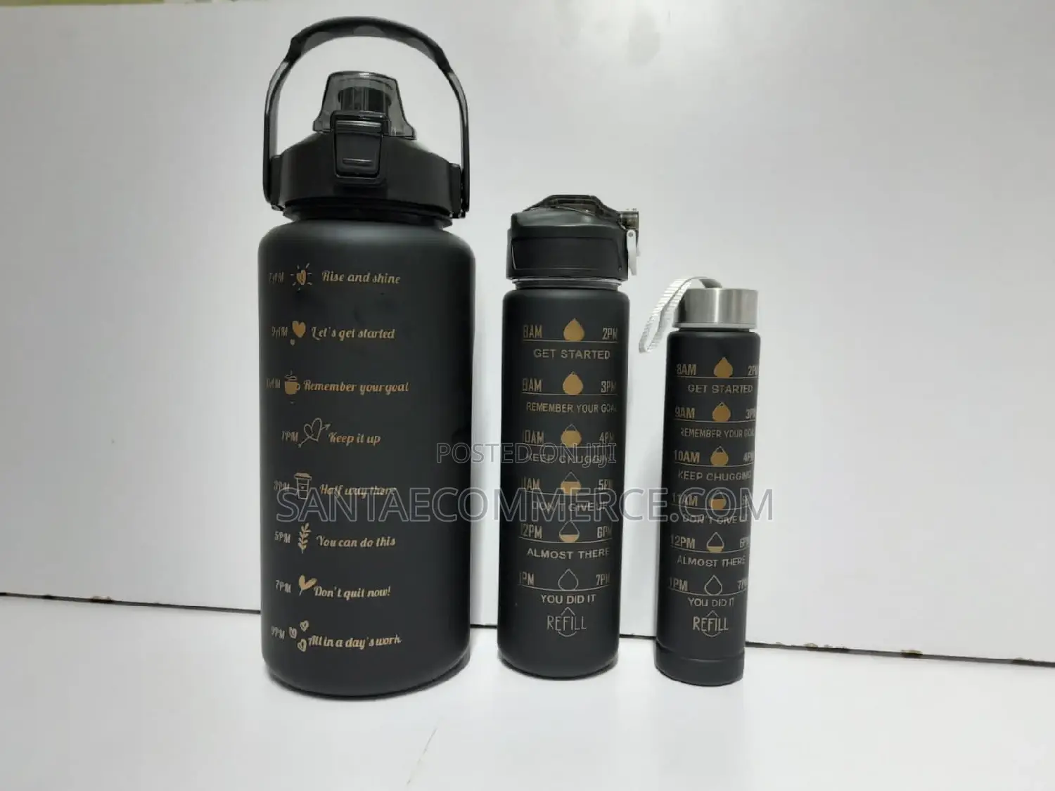 3 PCS Motivational Water Bottles