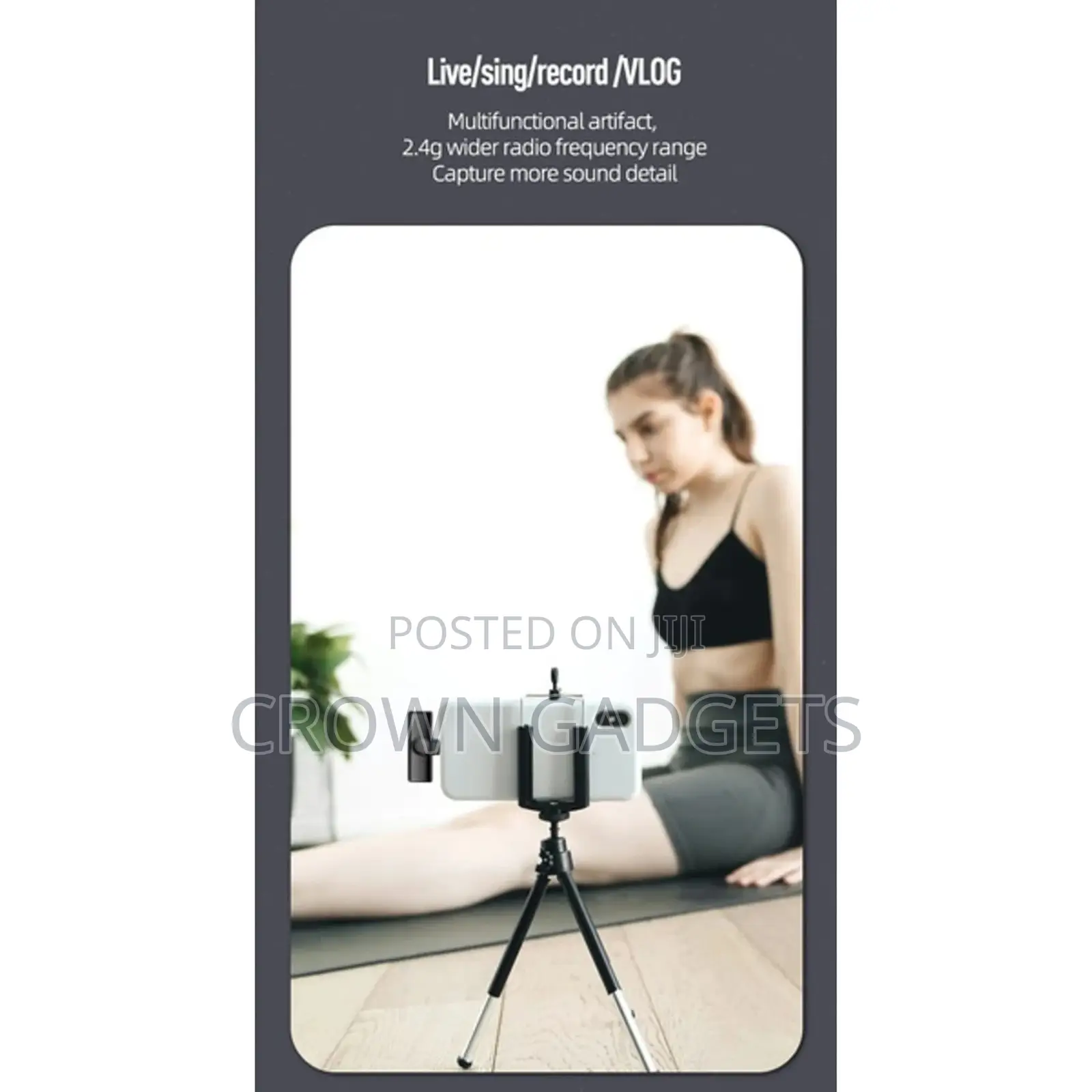 Plug-and-Play Wireless Lavalier Microphone for Cell Phones