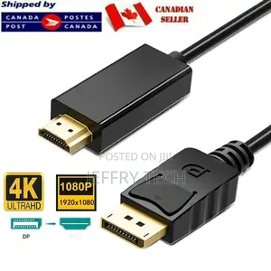 6ft Display Port (DP) Male to HDMI Male Cable Cord Adapter C