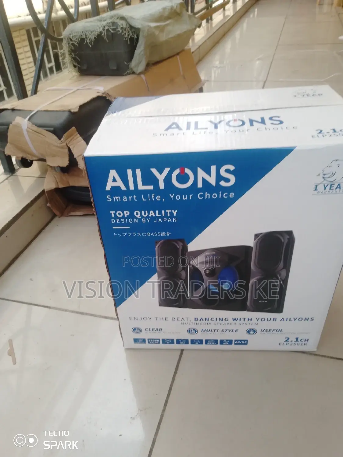 Ailyons 2.1 Multimedia Speaker System 18000W.