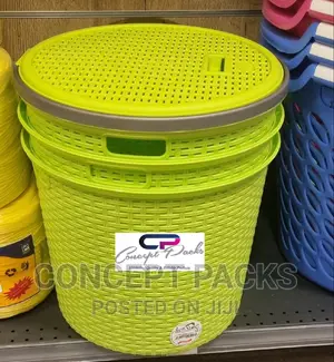 Round Laundry Cloth Storage Basket.