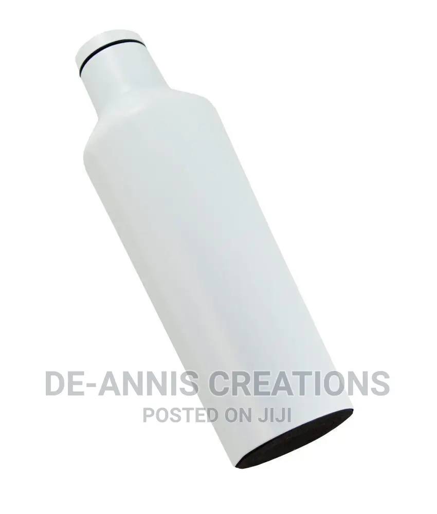White Cornered Thermal Bottle
