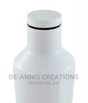 White Cornered Thermal Bottle
