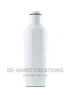 White Cornered Thermal Bottle