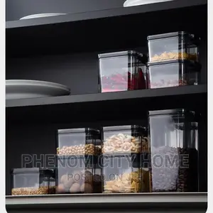 7pcs Transparent Acrylic Cereal/Food Storage Containers