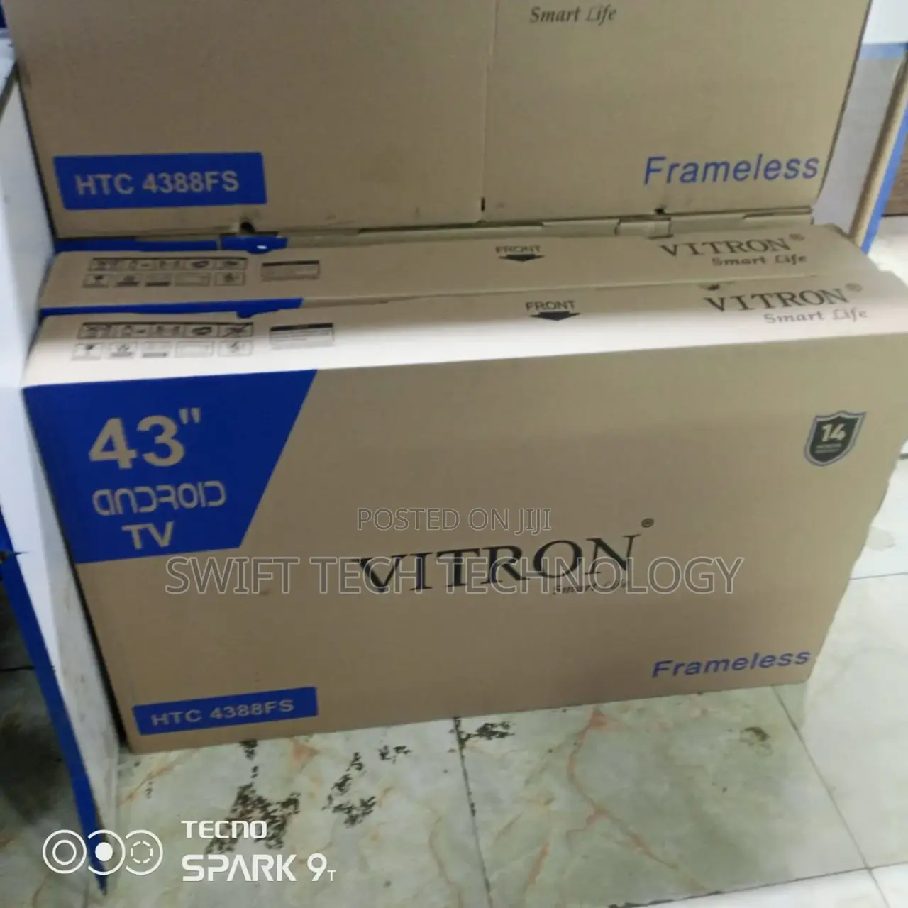 Vitron 43 Inches Android Frameless Tv 43inches Tv
