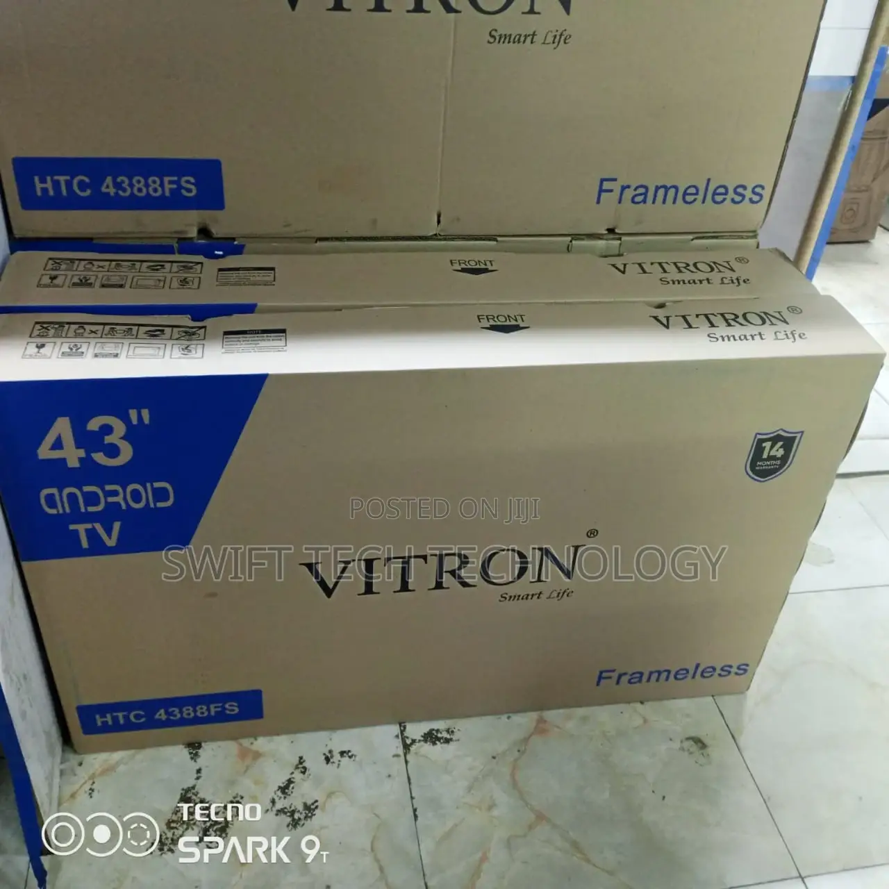 Vitron 43 Inches Android Frameless Tv 43inches Tv