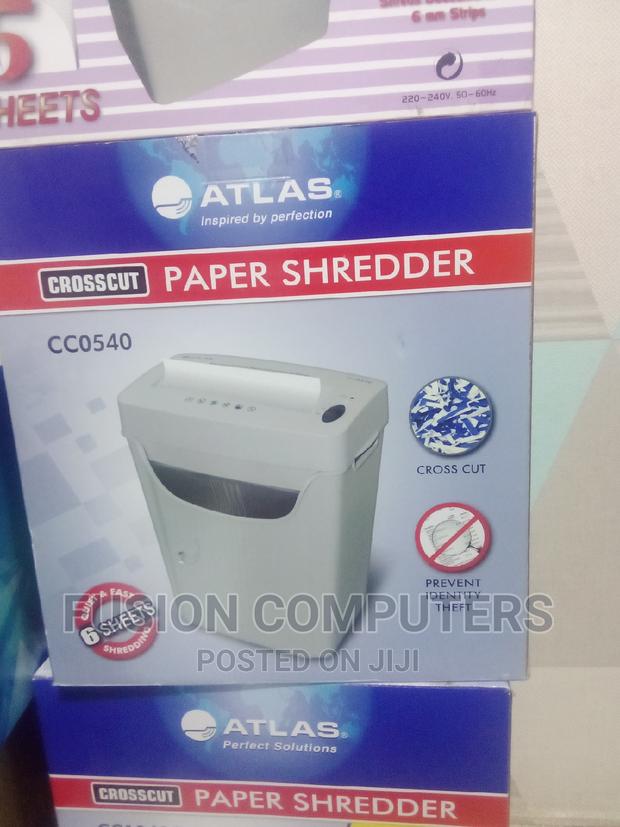 Atlas CC0540 Cross Cut 6 Sheet Paper Shredder - main view