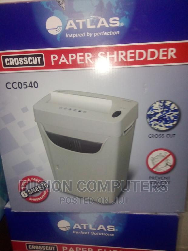 Atlas CC0540 Cross Cut 6 Sheet Paper Shredder - thumbnail 2