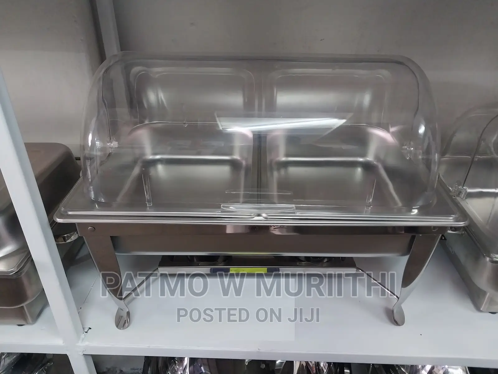 Chafing Dish With Folding Legs and Plastic Cover 9L
