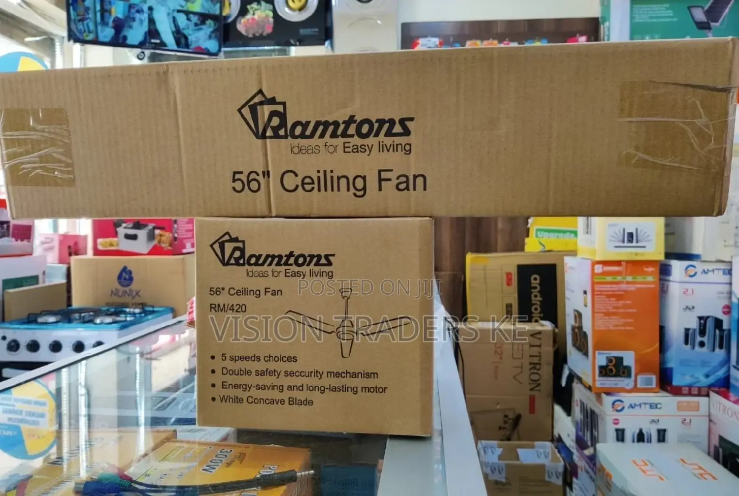 Ramtons 56 Inches Ceiling Fan 3 Blades