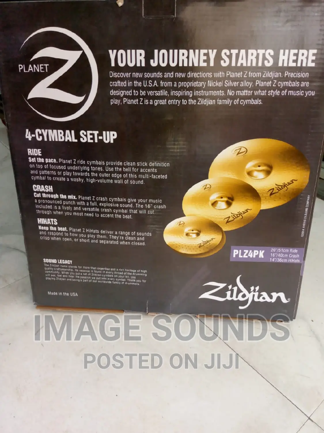 Zildjian Cymbals Set 5pcs- Plk4pk