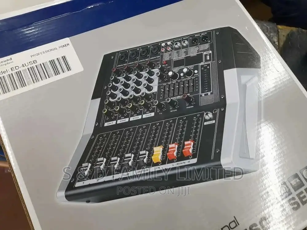 4 Channels Powered Mixer ED-4USB