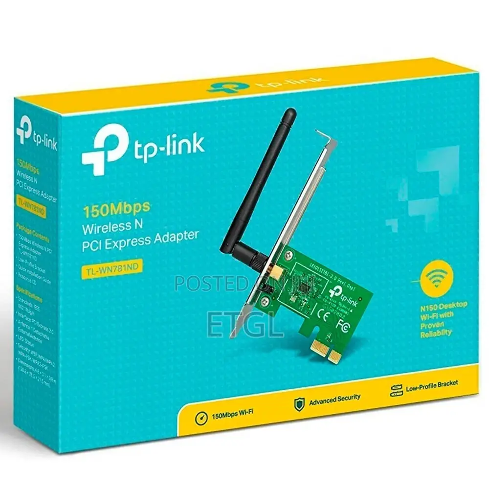 Tp-Link 150mbps Wireless N PCI Express Adapter - TL-WN781ND