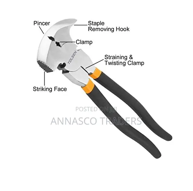 Olsen Fencing Plier 10'' With Hammer Head Heavy Duty Fence P