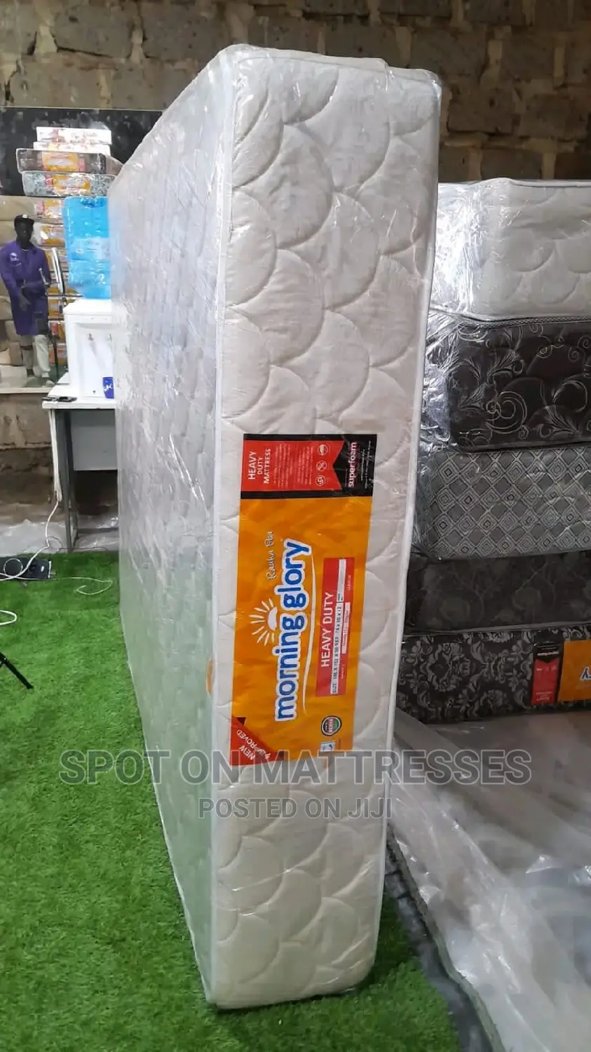5×6 12inch Plain White HD Quilted Mattresses.