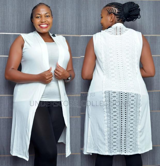 Ladies Quality Sleeveless Long Kimono - main view