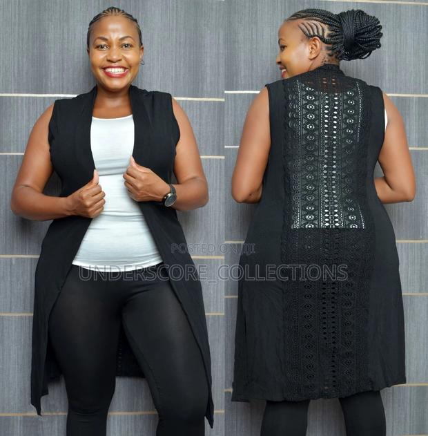 Ladies Quality Sleeveless Long Kimono - thumbnail 2