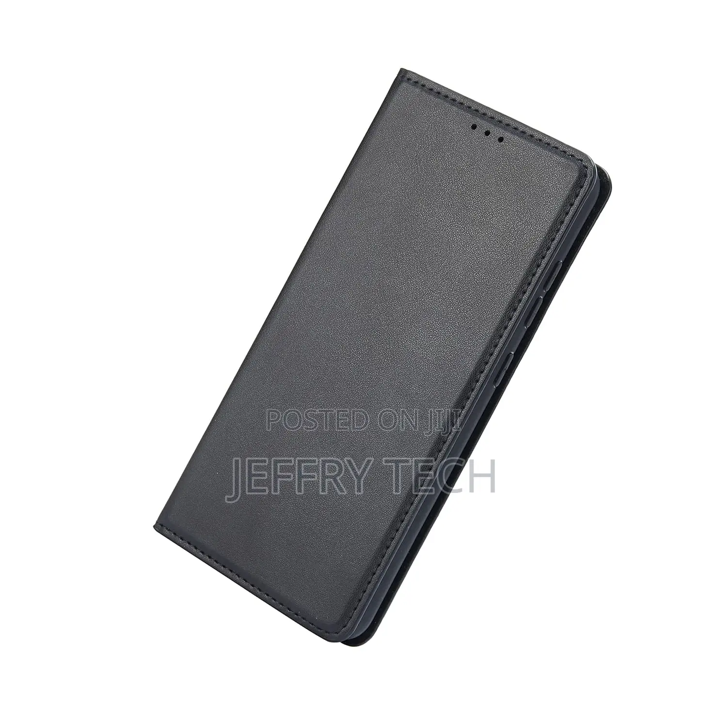 Leather Flip Wallet Back Cover Case for Nokia G11 Plus - Bla