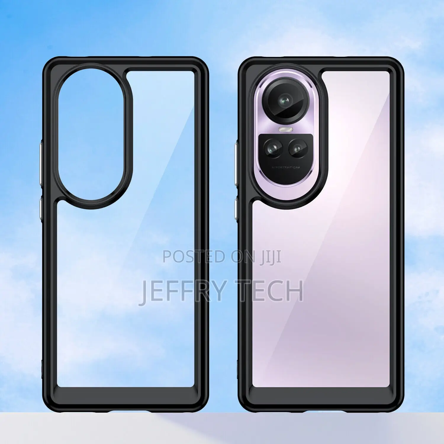 Oppo Reno10 /10 Pro, Luxury Bumper Clear Transparent Crystal