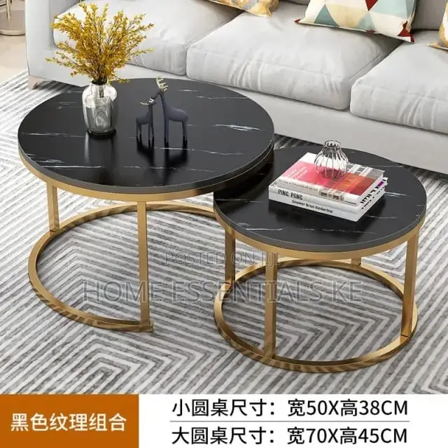 Pure Marble Effect Nesting Table