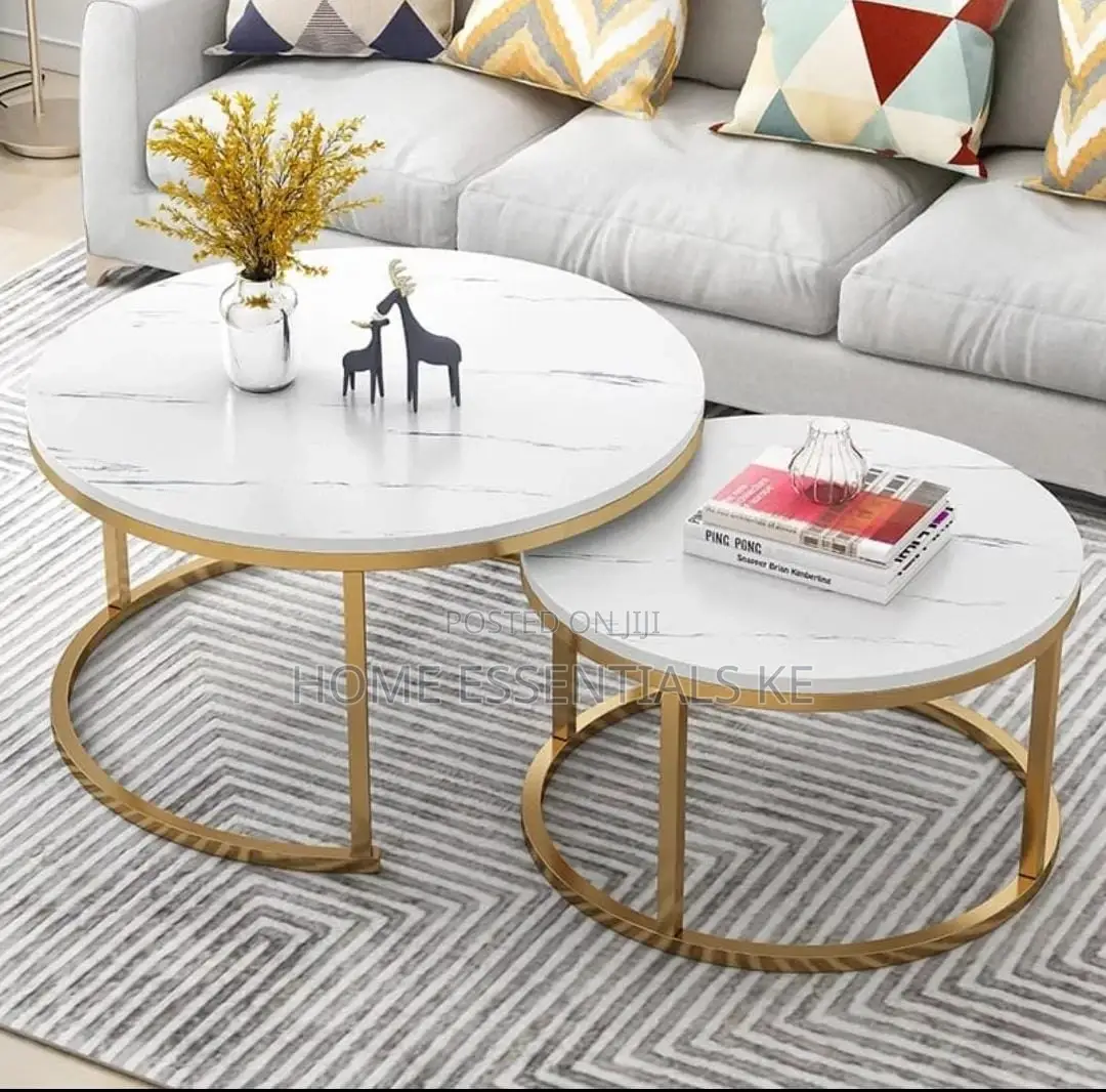 Pure Marble Effect Nesting Table
