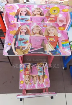 Excellent Quality Study Desk for Kids-Pink