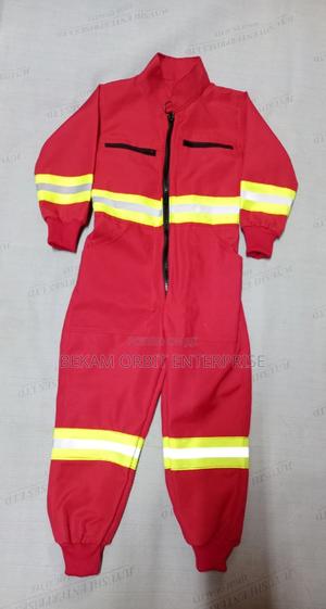 Kids Firefighter Fireman Customized Reflective Costume - main view