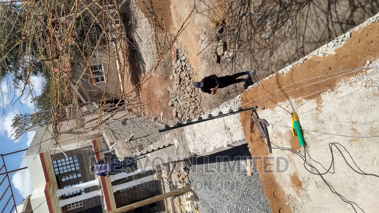 100 by 50 Electric Fence Installation With Razor